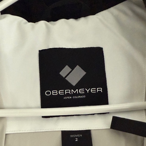 Women's White and Black Ski Jacket - Picture 2 of 5